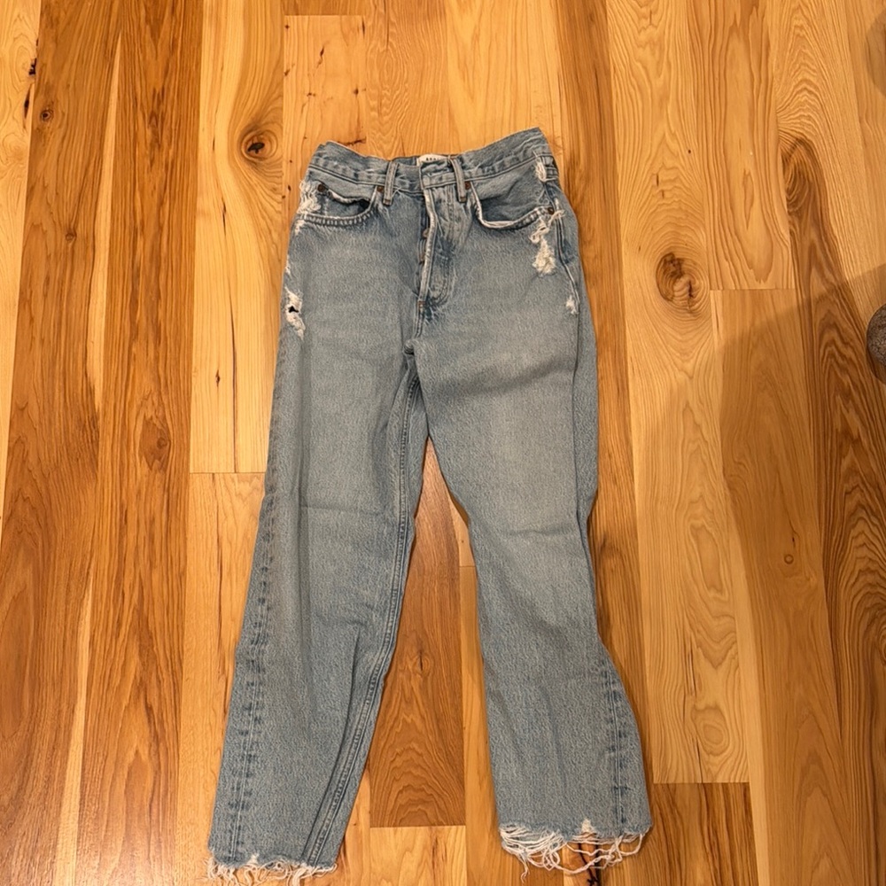 Stylish Distressed Blue Jeans for Women